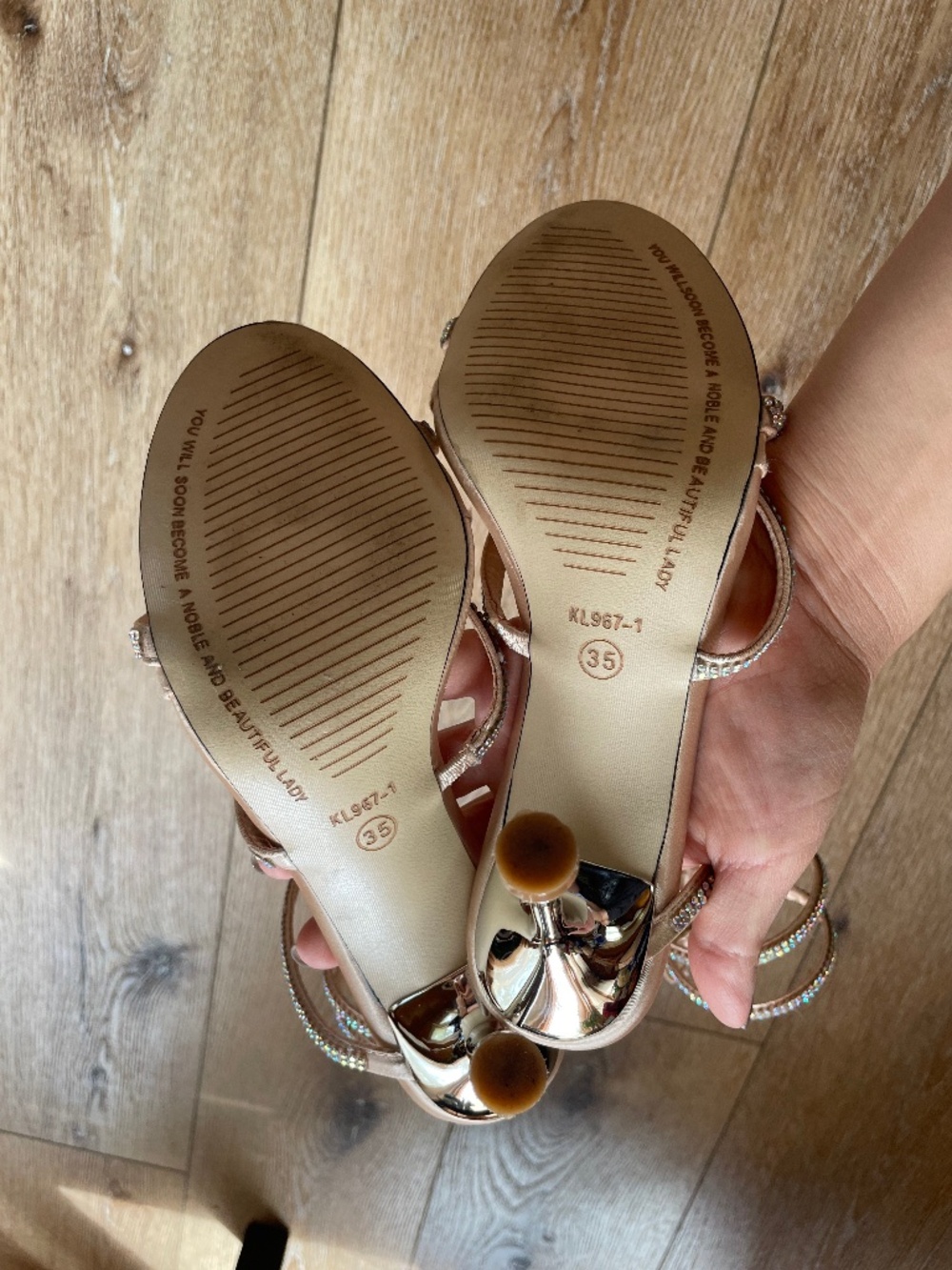 BigTree Silver Rhinestone Snake Rhinestone Sandals Size 35 - Picture 3 of 8